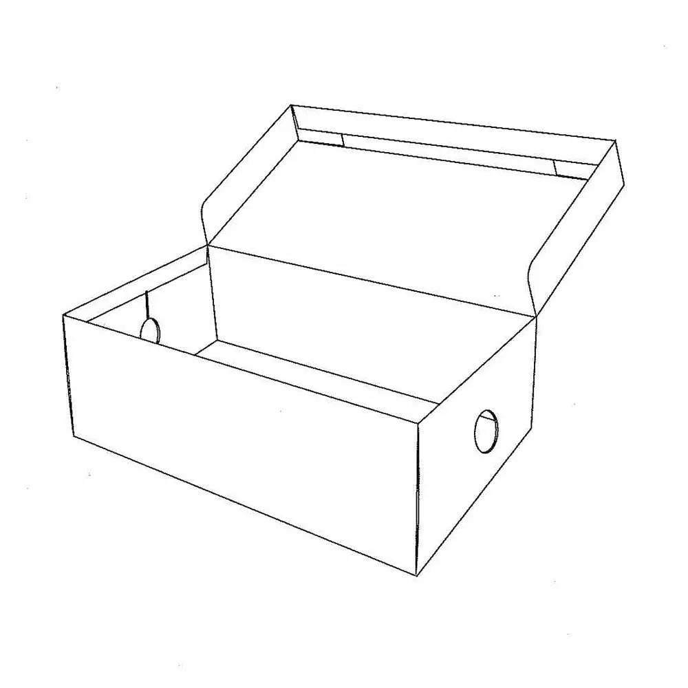 Bandeja de una pieza y tapa con orificio de visualización