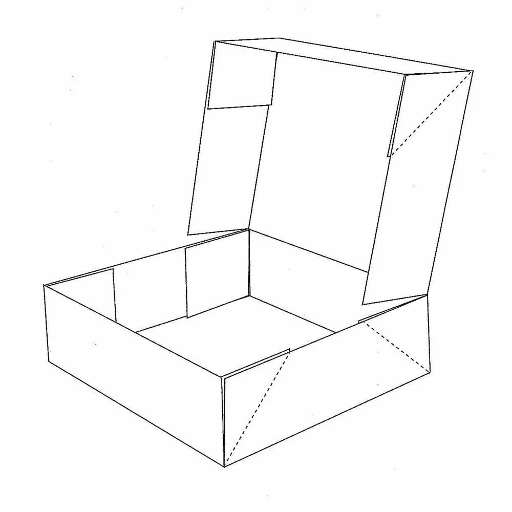 Caja de pastel plegable