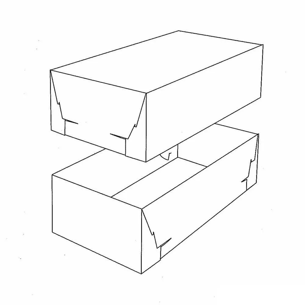 Bandeja y tapa con esquinas de bloqueo