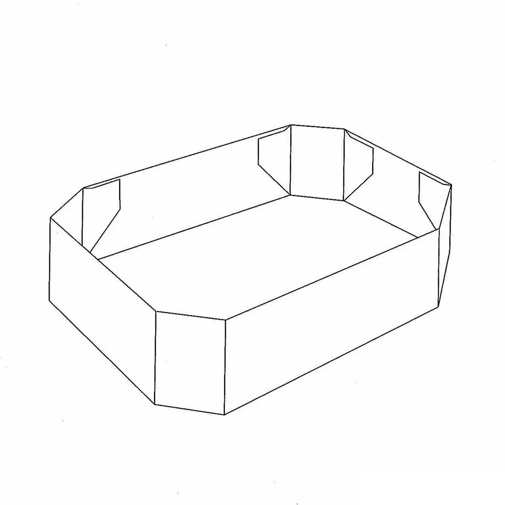 Bandeja de esquina suave