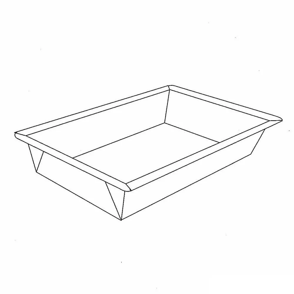 Bandeja cónica con repisa