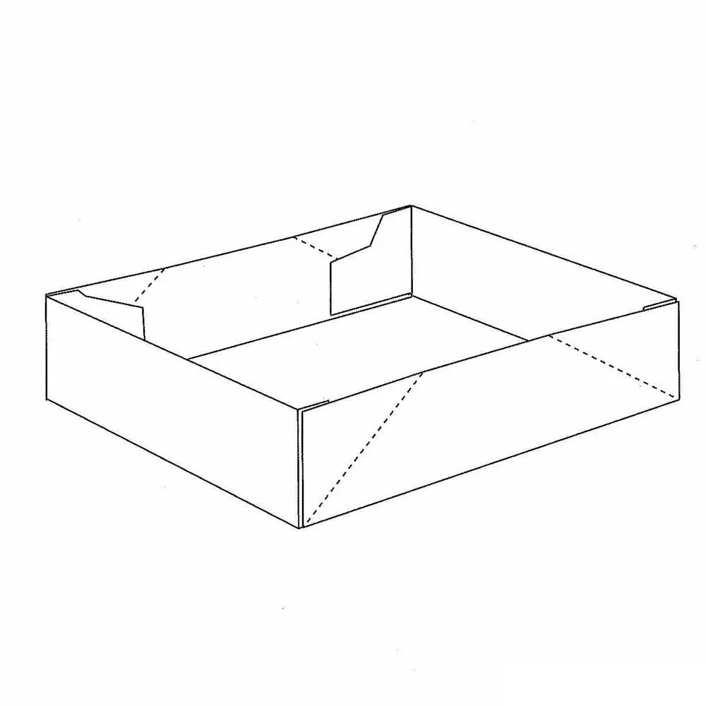 Bandeja plegable de doble pared