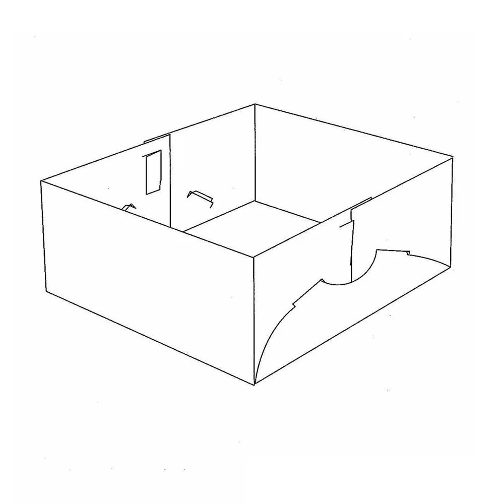 Bandeja con cerraduras de doble panel lateral
