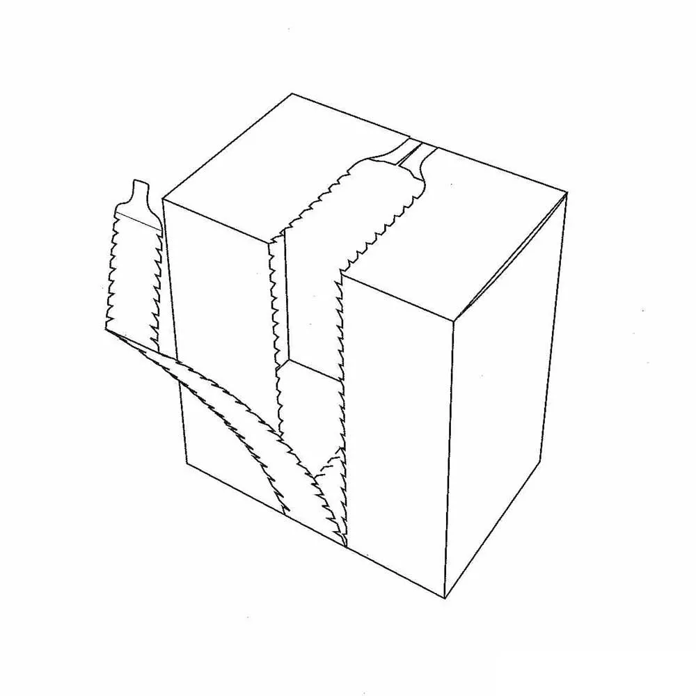 Parte superior y lateral abiertos