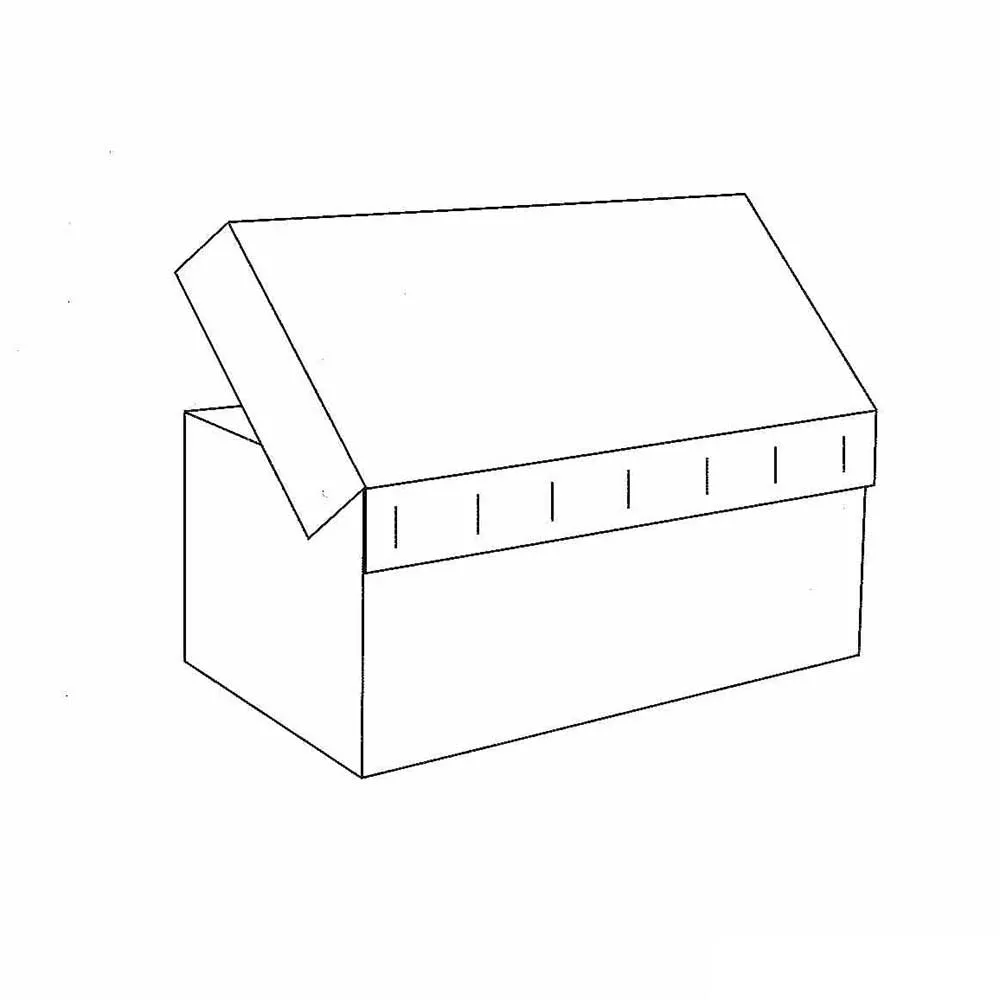 Bandeja con tapa grapada