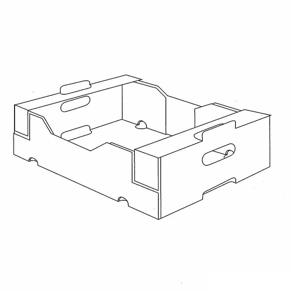 Caja de frutas apilable