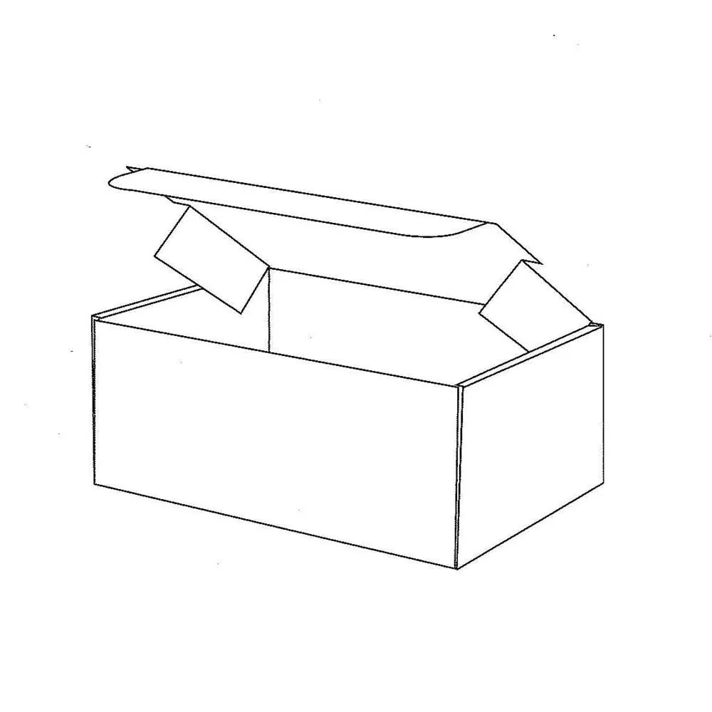 Tuck lock top con guardapolvos en el mango