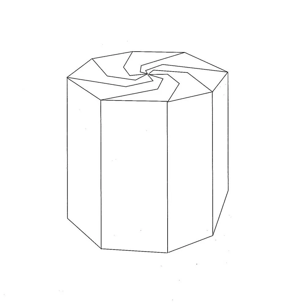 Caja octogonal autocierre