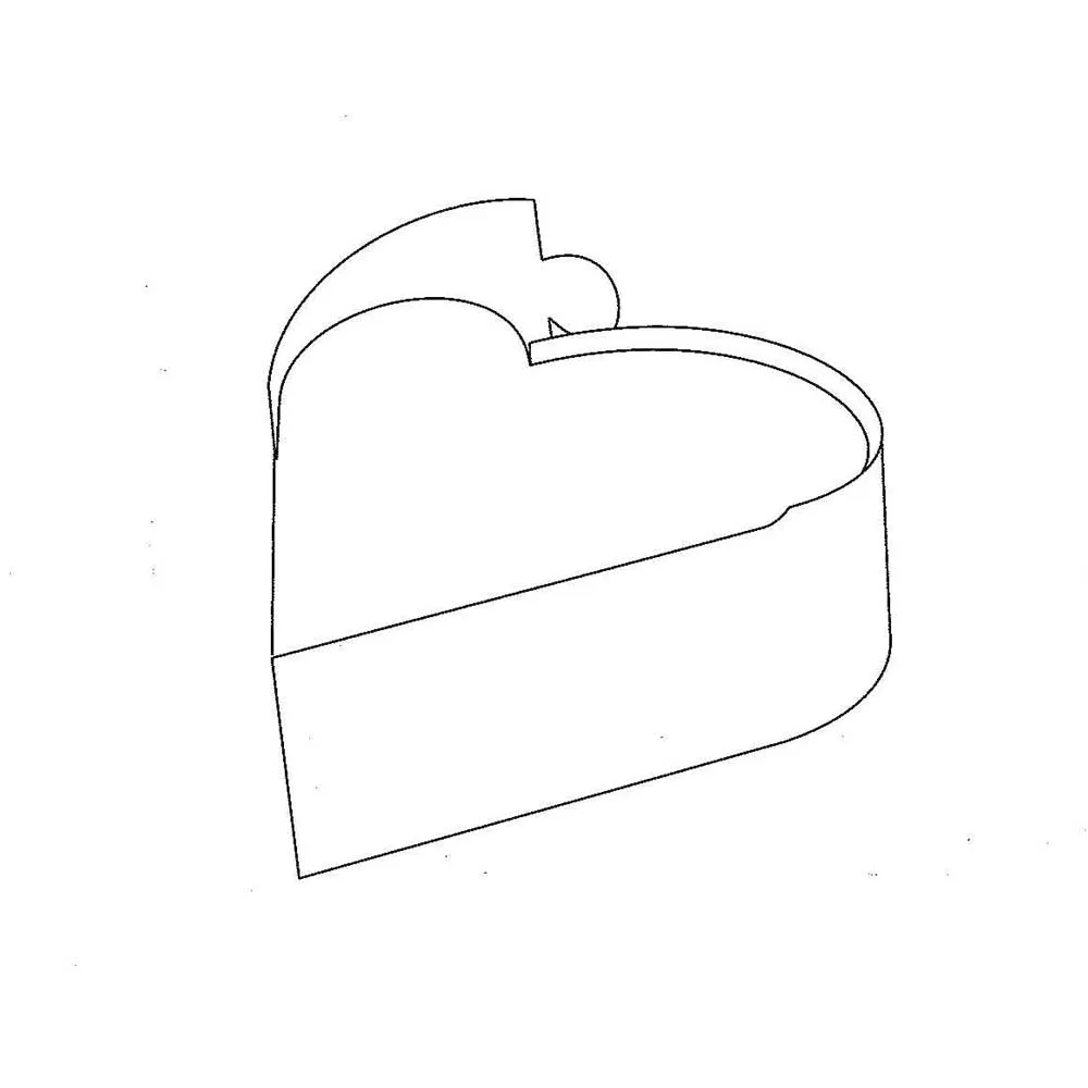 Caja en forma de corazón