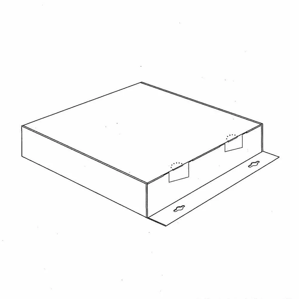 Panel trasero con agujeros para colgar
