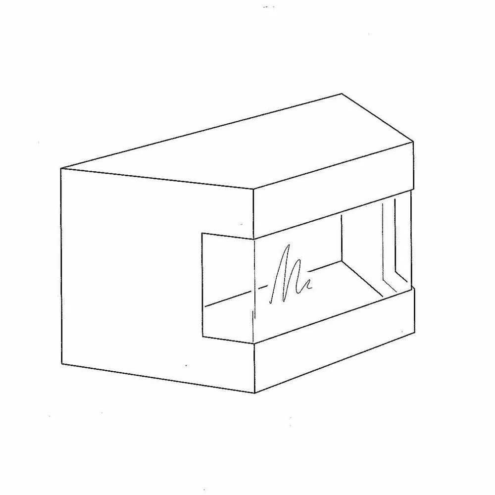 Caja con ventana y lados tapados