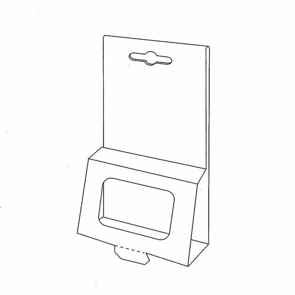 Caja expositora colgante