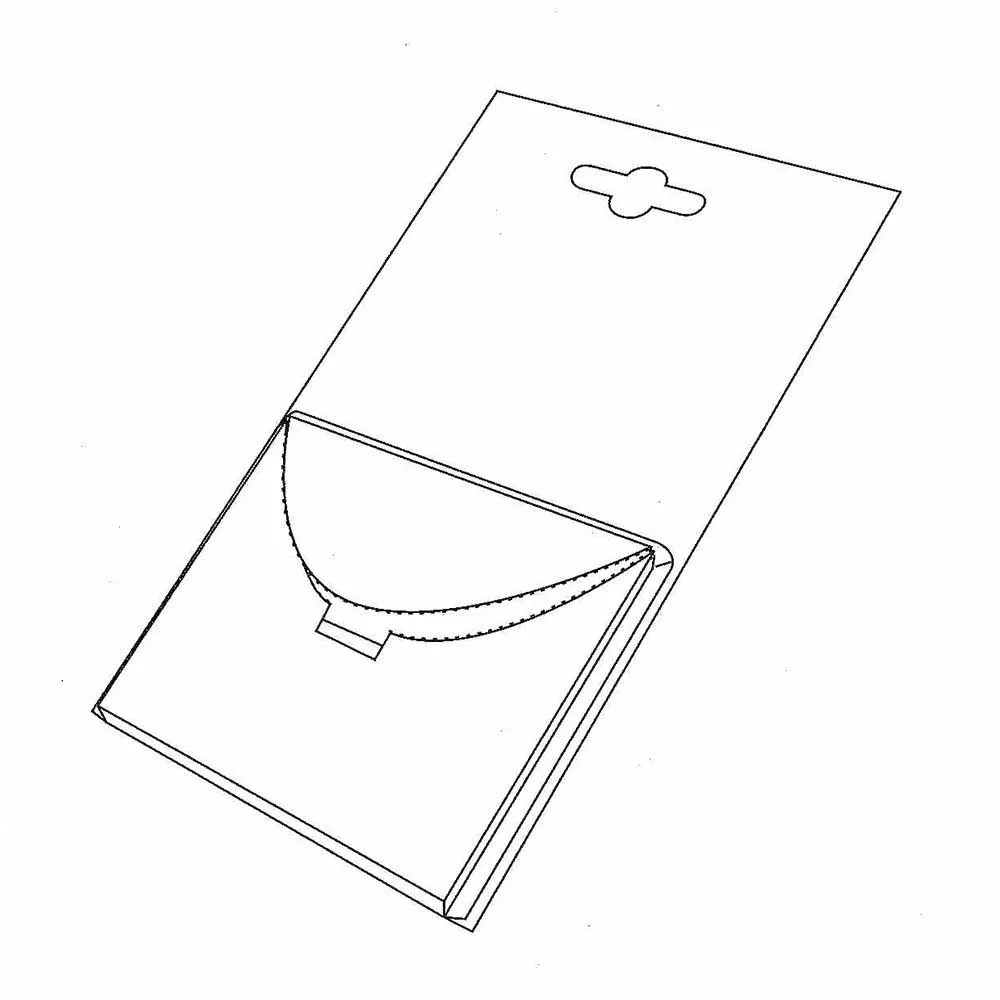 Expositor colgante con apertura de láminas