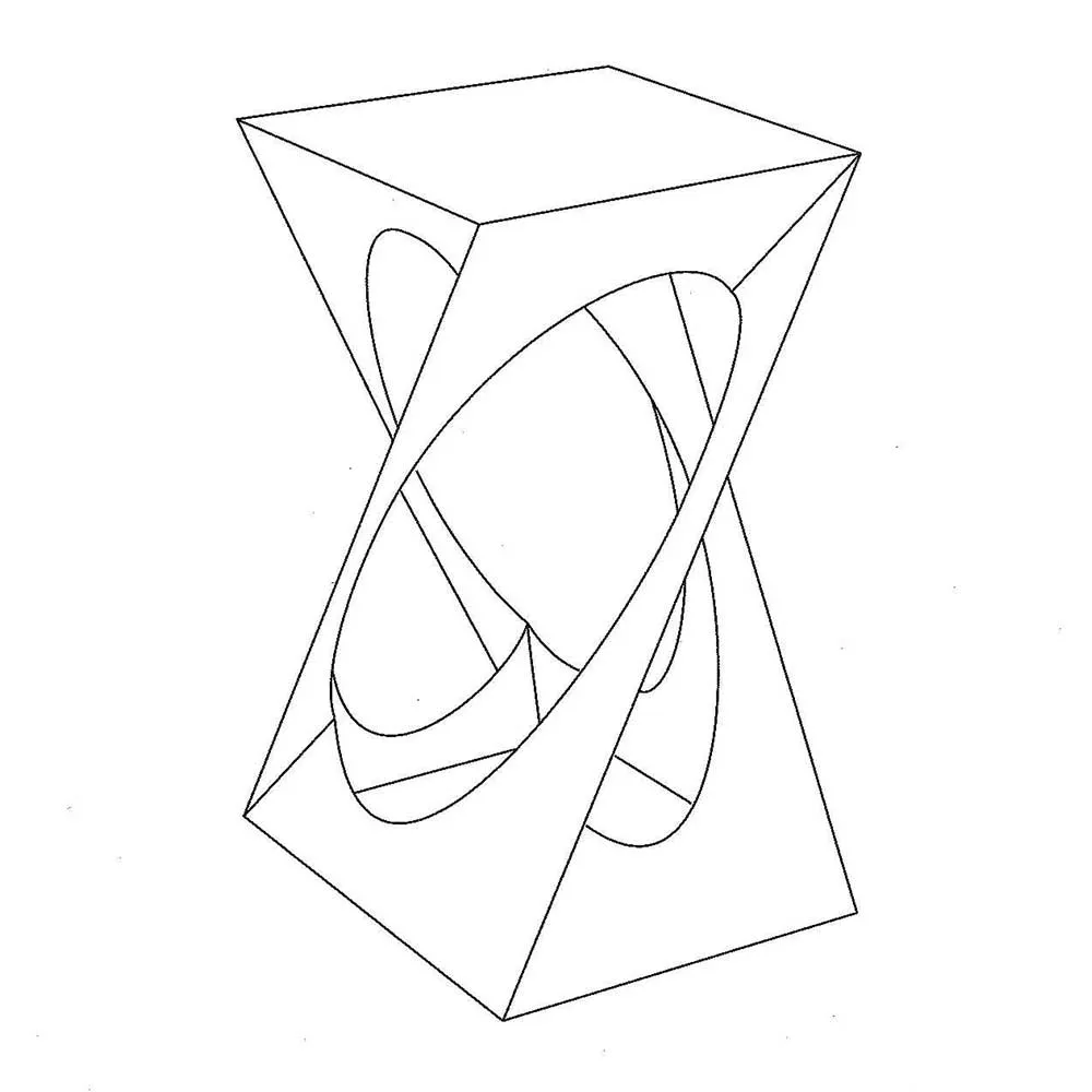 Caja de exposición retorcida