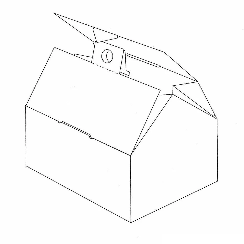 Portador en forma de casa